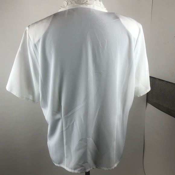 Laura Scott Vintage White Peter Pan Collar Blouse - Picture 7 of 13